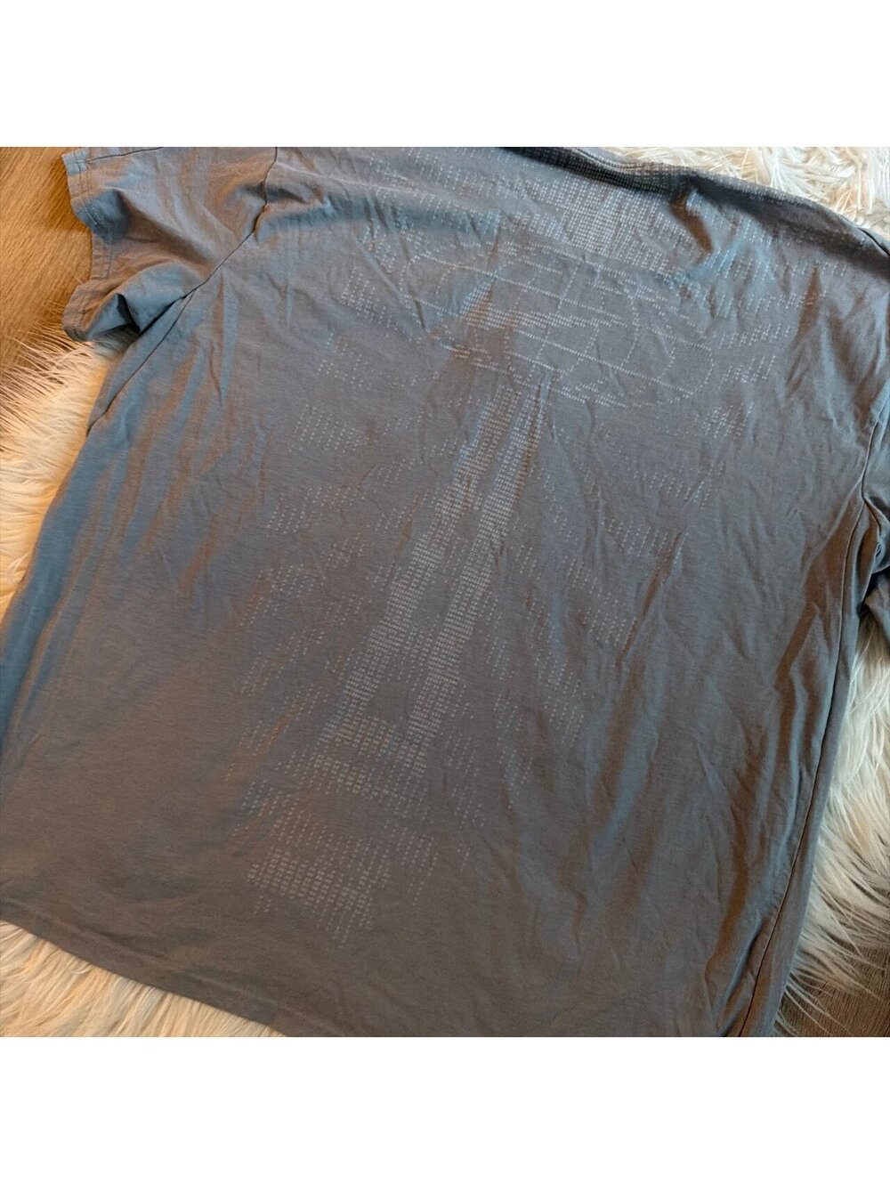 Nike Shirt Mens Large Gray Dri- Fit Short Sleeve Crew Neck